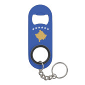 Kosovo-vlag Mini Flessenopener (Achterkant)