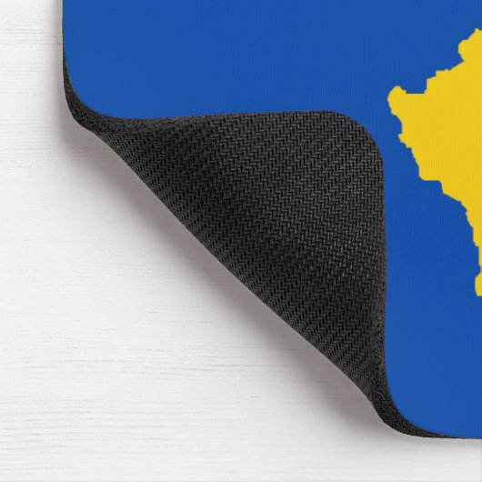 Kosovo-vlag Mousepad Muismat (Hoek)