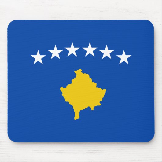 Kosovo-vlag Mousepad Muismat (Voorkant)