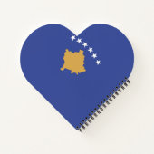 Kosovo vlag notitieboek (Achterkant)