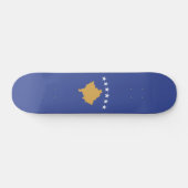 Kosovo vlag persoonlijk skateboard (Horizontaal)
