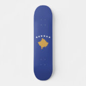 Kosovo vlag persoonlijk skateboard (Voorkant)