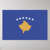 Kosovo vlag poster (Voorkant)