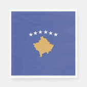 Kosovo vlag servet (Voorkant)