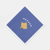 Kosovo vlag servet (Hoek)
