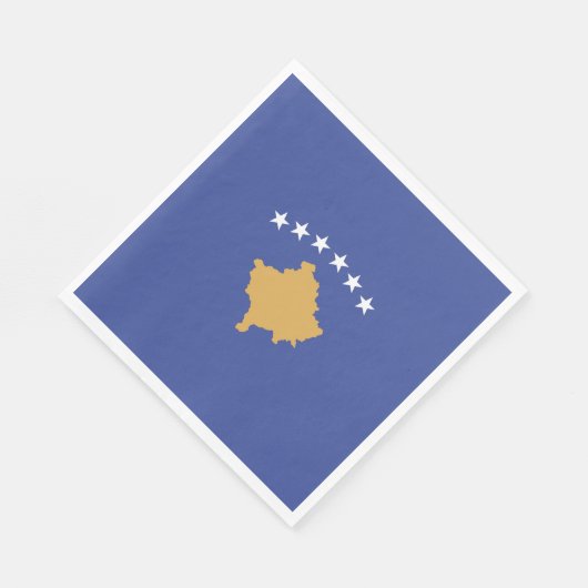 Kosovo vlag servet (Hoek)