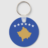 Kosovo-vlag Sleutelhanger (Achterkant)
