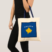 Kosovo-vlag Tote Bag (Voorkant (product))
