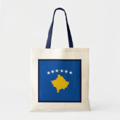 Kosovo-vlag Tote Bag (Voorkant)