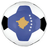 Kosovo vlag voetbal (Gedraaid)