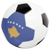 Kosovo vlag voetbal (Drie kwart)
