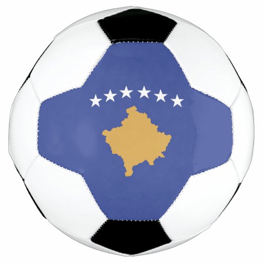 Kosovo vlag voetbal (Voorkant)