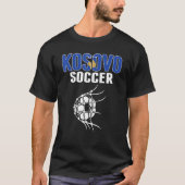Kosovo Voetbal in Netto Goal Kosovan Football S T-shirt (Voorkant)