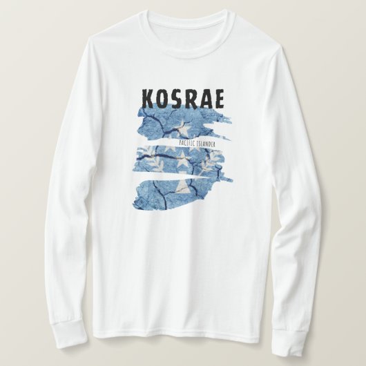 Kosrae Kosraen lange mouw T-shirt (Design voorkant)