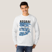 Kosrae Pacific Islander Lange Mouw T-shirt (Voorkant volledig)