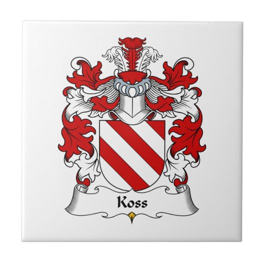 Koss Family Crest Tegeltje (Voorkant)