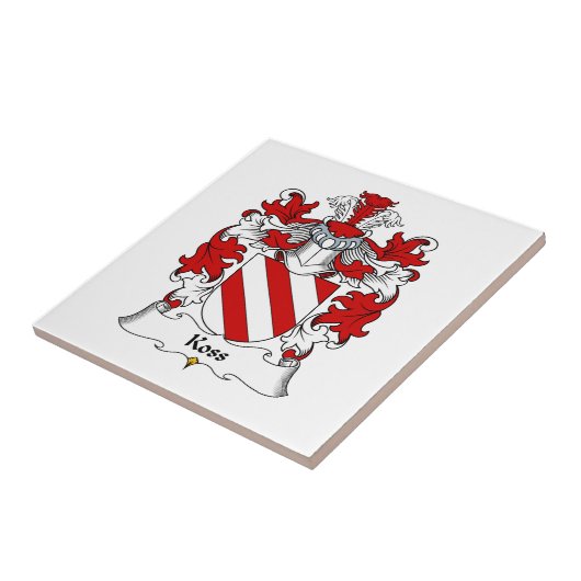 Koss Family Crest Tegeltje (Zijkant)