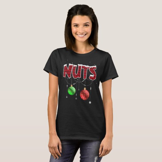 Kost Nuts met kerstcadeau T-shirt (Voorkant volledig)