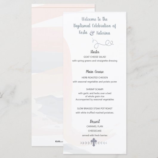 Kosta & Menu Katerina (Voorkant / Achterkant)