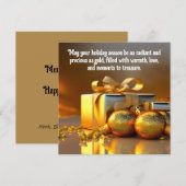 Kostbaar als Gouden Kerstmis (Voorkant / Achterkant)