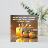 Kostbaar als Kerstmis in Goud (Staand voorkant)