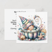 Kostbaar babethema - Uitnodiging (Voorkant / Achterkant)