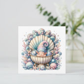 Kostbaar babethema - Uitnodiging (Staand voorkant)