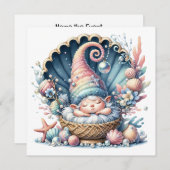 Kostbaar babethema - Uitnodiging (Voorkant / Achterkant)