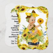 Kostbaar Baby shower of verjaardagsuitnodiging Kaart (Voorkant / Achterkant)