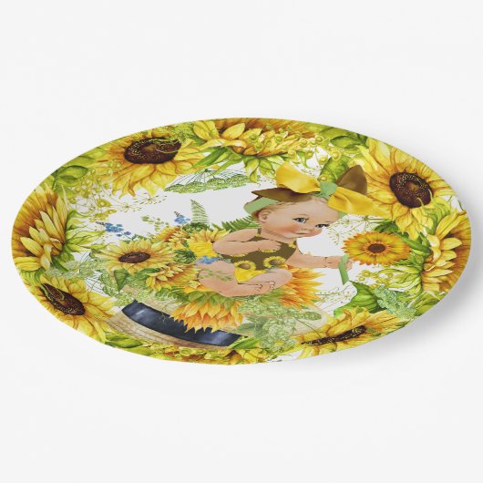 Kostbaar Baby shower Papieren Bordje (Gekanteld)