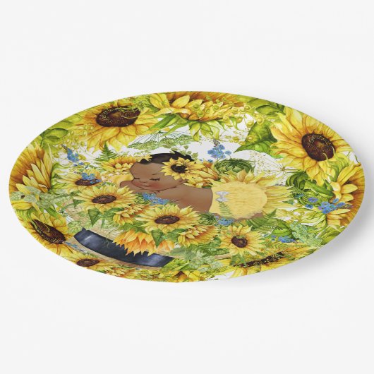 Kostbaar Baby shower Papieren Bordje (Gekanteld)