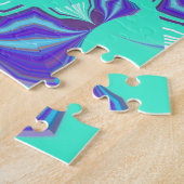Kostbaar blauw legpuzzel (Zijkant)
