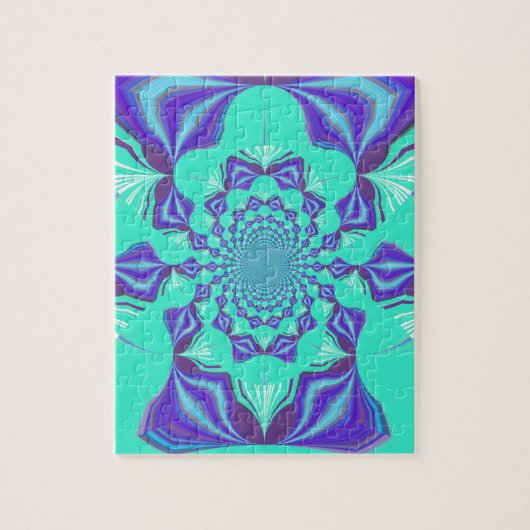 Kostbaar blauw legpuzzel (Verticaal)