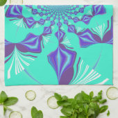 Kostbaar blauw theedoek (Gevouwen)