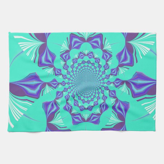 Kostbaar blauw theedoek (Horizontaal)