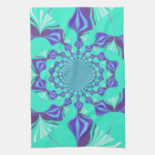 Kostbaar blauw theedoek (Verticaal)