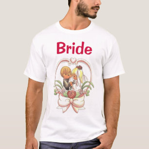 Kostbaar bruidspaar (2), bruid t-shirt