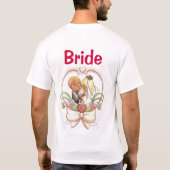 Kostbaar bruidspaar (2), bruid t-shirt (Achterkant)
