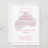 Kostbaar bundeltje meisje babyshower uitnodiging (Voorkant)
