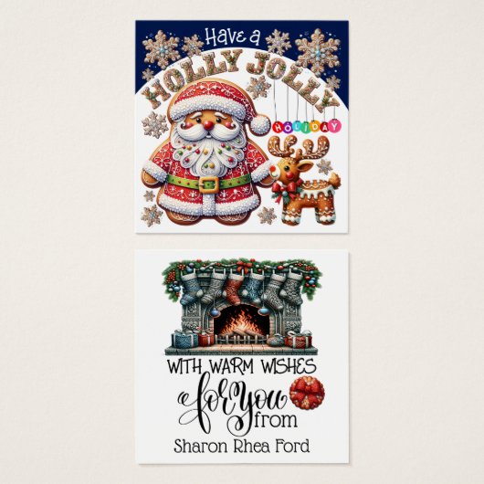 KOSTBAAR en zuinig Vierkante Visitekaartjes (Voorkant /achterkant)