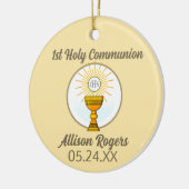 Kostbaar geschenk! Eerste Communie Kerstbal Keramisch Ornament (Links)