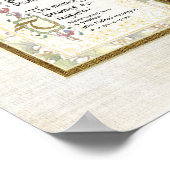 Kostbaar Herinneringsfoto Condoleance Persoonlijk Poster (Hoek)