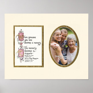 Kostbaar Herinneringsfoto Condoleance Persoonlijk Poster