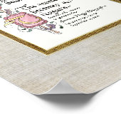 Kostbaar Herinneringsfoto Condoleance Persoonlijk Poster (Hoek)
