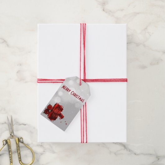 Kostbaar Kerstcadeau Professioneel Cadeaulabel (Met Touw)