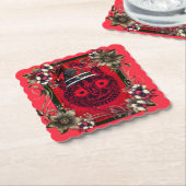 KOSTBAAR KERSTPAPIER ONDERZETTER (Gebogen)