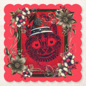 KOSTBAAR KERSTPAPIER ONDERZETTER (Voorkant)