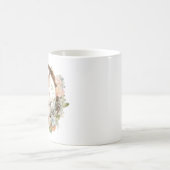 Kostbaar konijn konijn met lentebloemen koffiemok (Center)