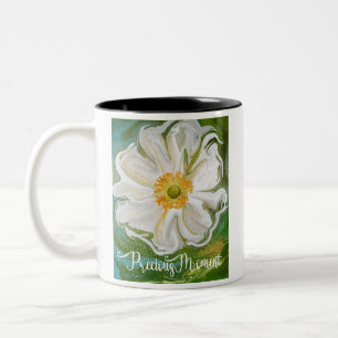 Kostbaar moment - Anemone bloem power Tweekleurige Koffiemok