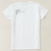 Kostbaar om kostbaar T-shirt te zijn (Design achterkant)